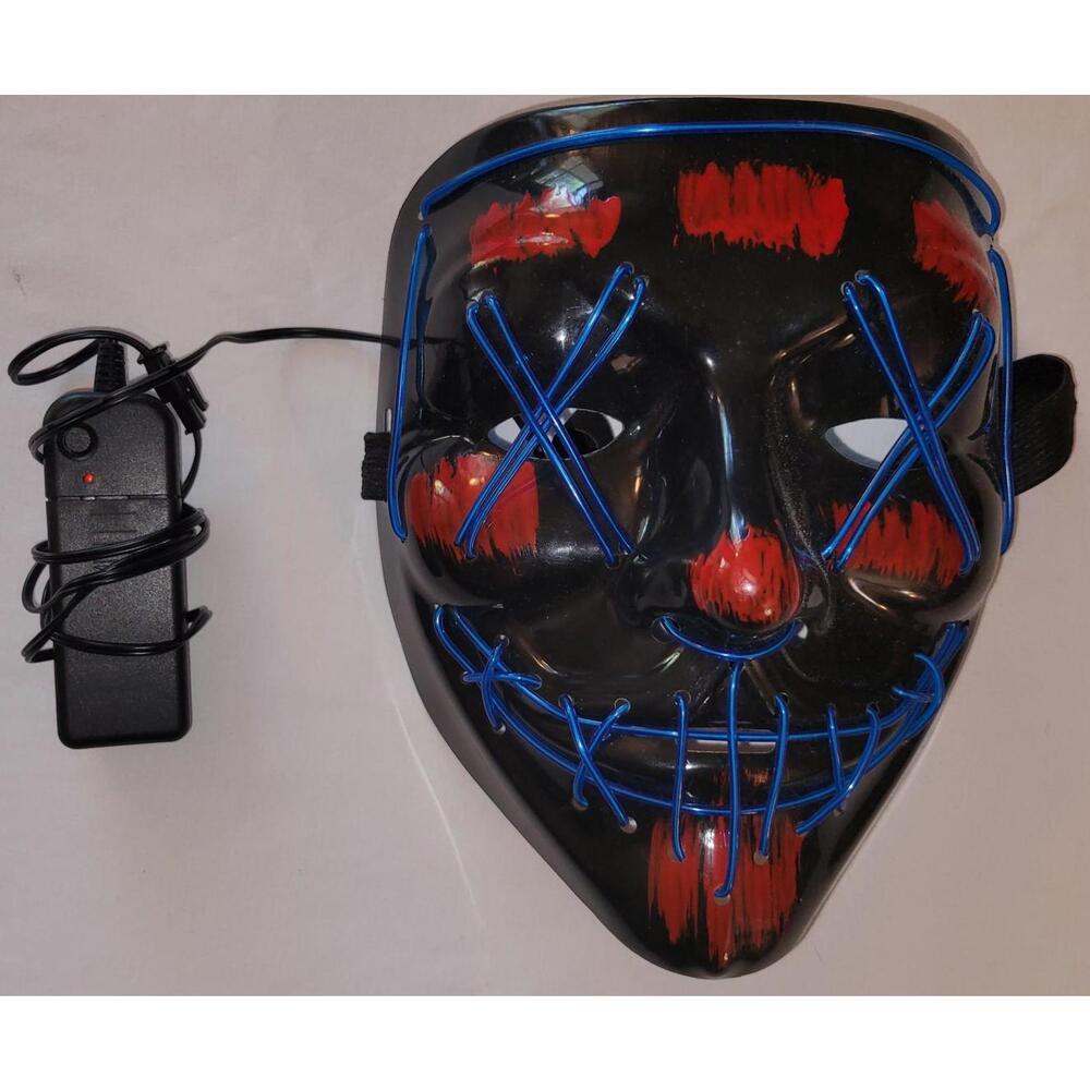 PURGE light-up halloween mask, 3 different light settings